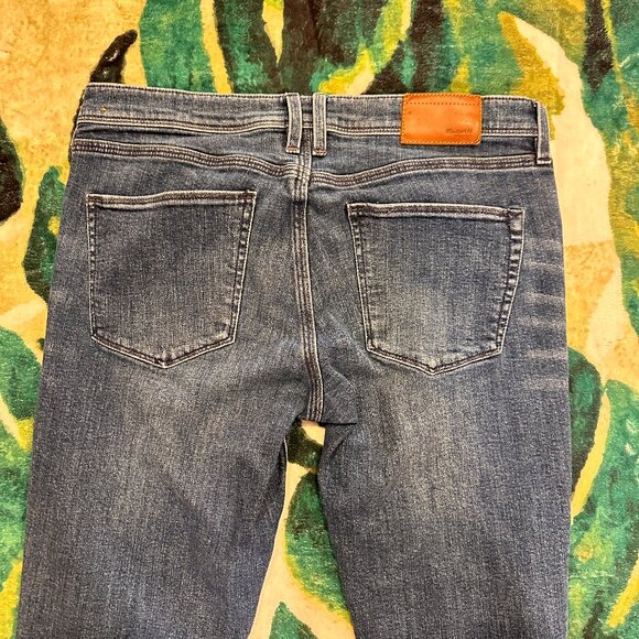 Madewell Sz 6 (28) Rail Straight Low Rise Jeans Stretch Womens Medium Wash - Picture 13 of 15